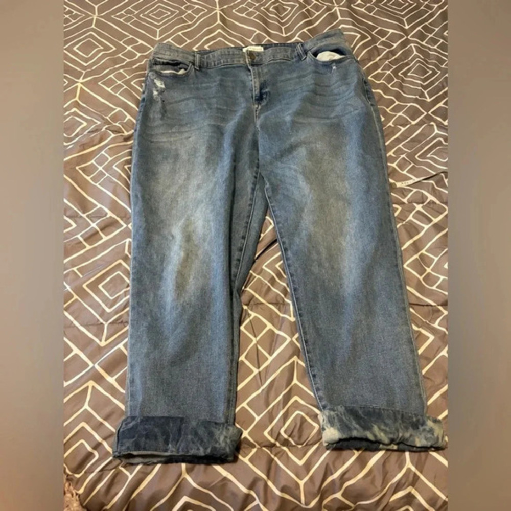 Lane Bryant Signature Fit Mid-Rise Boyfriend Capri Jeans Size 20